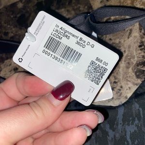 NWT lululemon bra 36DD